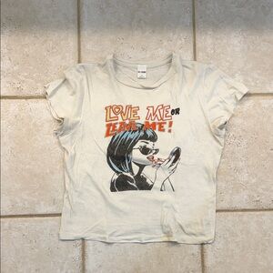 RE/DONE classic tee - love me or leave me. Size small!!